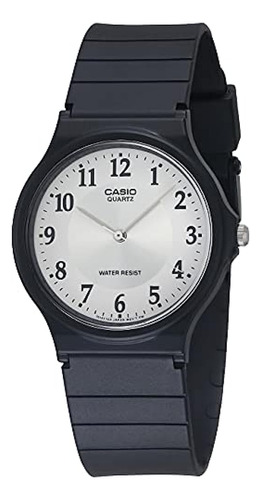 Casio Mq24-7b3ll Reloj Clásico Con Banda De Resina Negra Par