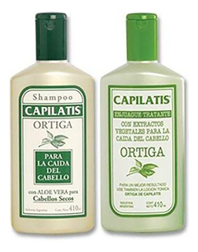  Shampoo Capilatis Ortiga + Acondicionador Seco