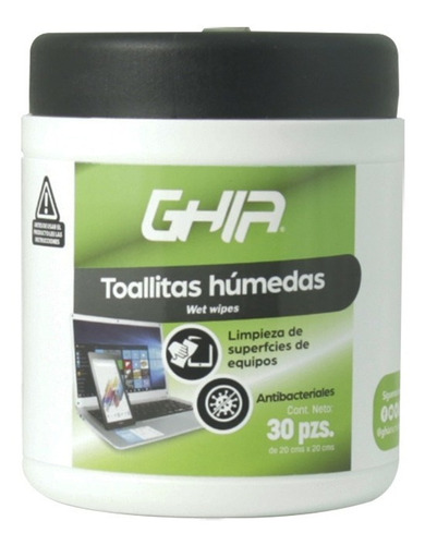 Toallitas Humedas Limpiadoras Ghia 30 Pzs Gls-005