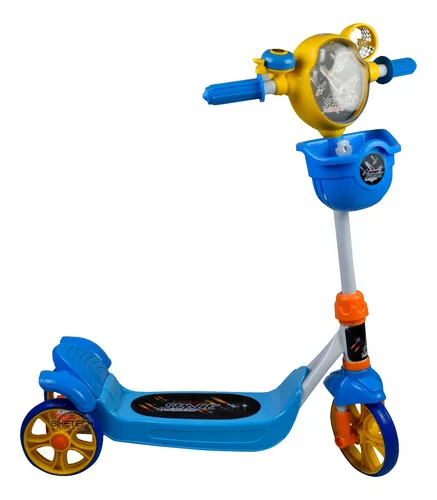 Monopatin Patineta Scooter Niño Niña Con Canasta Mono