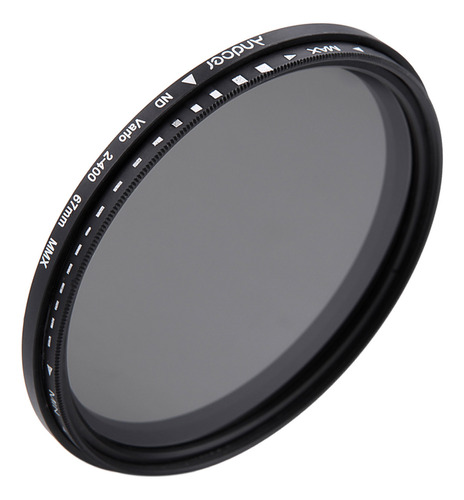 Filtro Nd Dslr, Atenuador De Densidad Ajustable De 67 Mm A N