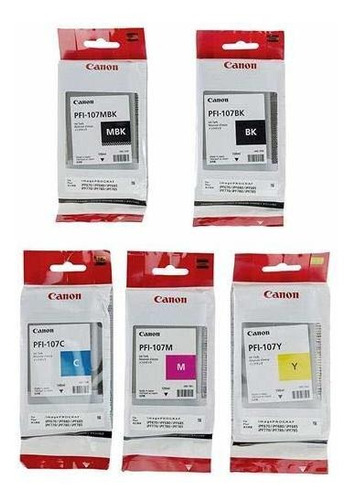 Canon Pfi107 Tanque De Tinta De 130 Ml Tintas Para Canon Ipf