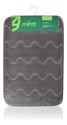 Alfombra De Baño / Memory Foam 40x60cm - Mintt Color Gris