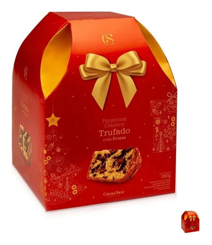 Panetone Trufado Com Frutas Cacau Show 580g