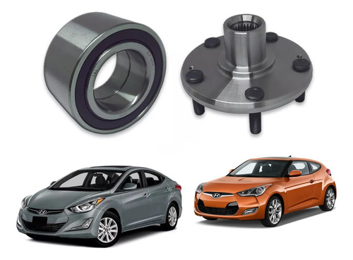 Cubo Roda Dianteira + Rolamento Hyundai Veloster Elantra 12/