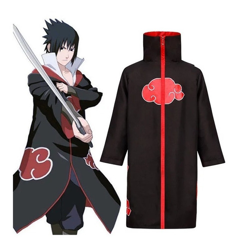 Capa Naruto Akatsuki Con Bandana Talla 14 Y Talla 16
