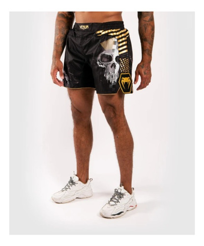 Short Venum Skull Black Gold