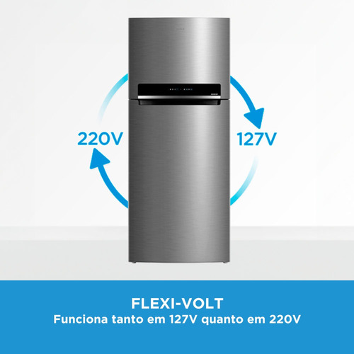 Geladeira Frost Free Duplex 473l Inverter Cor Inox Midea Cor Inox
