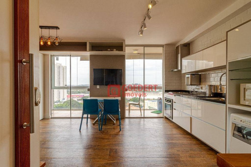 Imagem 2 de 26 de Studio Edifício First Com 1 Dormitório, 39 M² - Venda Por R$ 290.000 Ou Aluguel Por R$ 1.800/mês - Vila Augusta - Guarulhos/sp - St0038