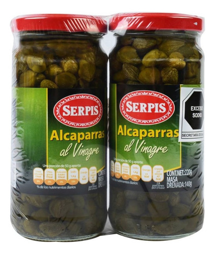Alcaparras Serpis Con 2 Piezas De 220 Grs
