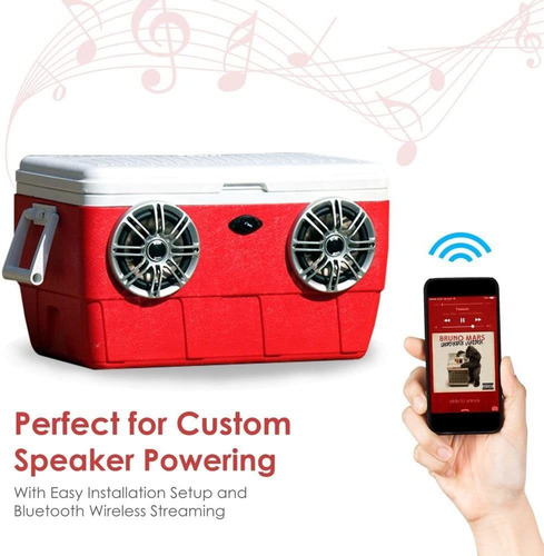 Amplificador Pyle, 2 Canales, 200w Rms, 2-4 Ohm, Bluetooth