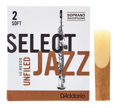 Palheta Select Jazz Unfiled Soft - Sax Soprano 2,0