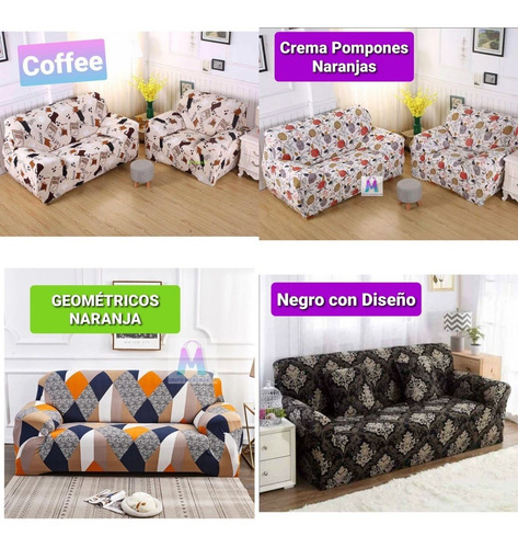 Imagen 10 de 10 de Forro De Sofa Spandex Alicrado Set De 3 Piezas