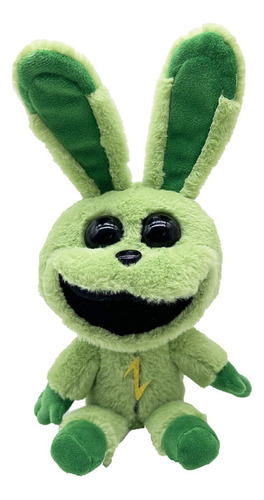 Serie De Bichos Sonrientes, Peluches De Conejo Verde.