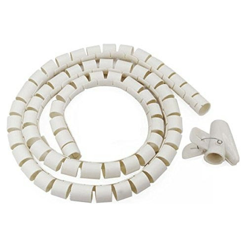 Cubrecables 10mm Espiral Blanco