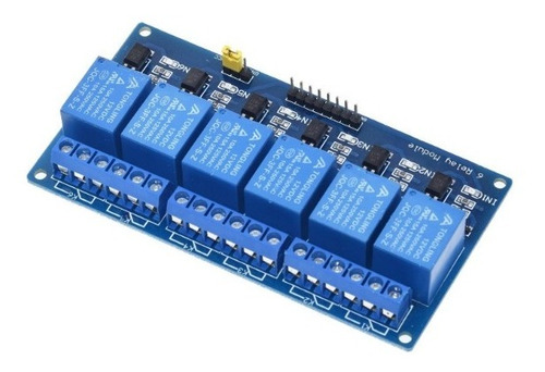 Relé De 6 Canales 12v Relevador Reles Relay 12 Volt Arduino