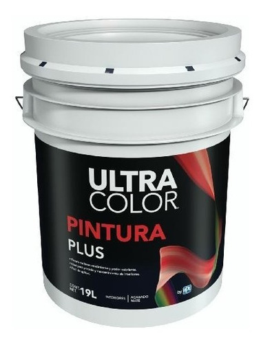 Cubeta De Pintura Vinilica Lavable 19lt Color Blanco