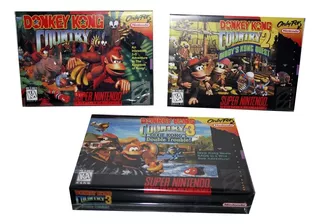 3 Cajas Custom Para Juegos Donkey Kong Country (solo Cajas)