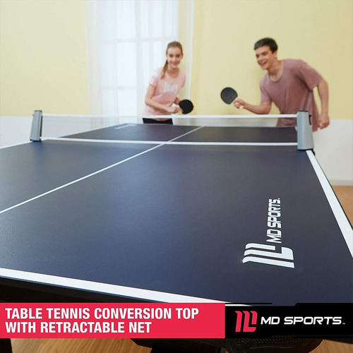 Convierte Mesa De Billar O Hockey En Ping Pong Md Sports Color Gris