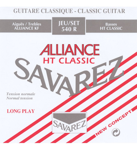 Savarez 540r Alliance Cuerda Para Guitarra Cl Asica Tensi On