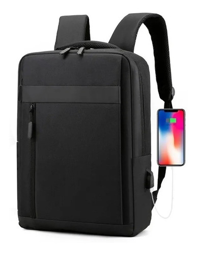 Mochila Para Notebook  Antirrobo Seguridad Con Conector Usb