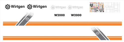 Kit De Calcomanías Para Wirtgen 2500s