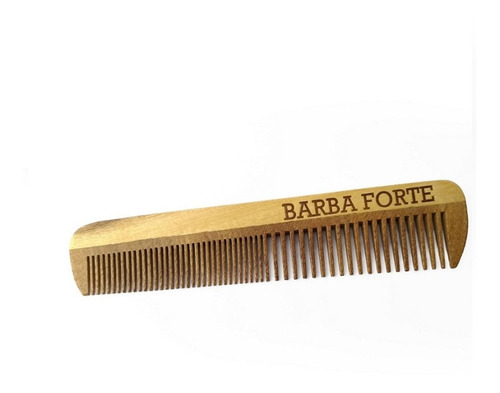 Peine De Madera Para Barba 14 Cm - Fino - Grueso Barba Forte