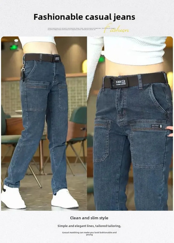 Pantalones Casuales De Verano Con Pantalones Vaqueros Ajusta