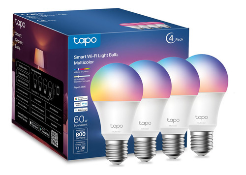 Tp-link Tapo L530e4-pack Focos Inteligentes Wi-fi Multicolor