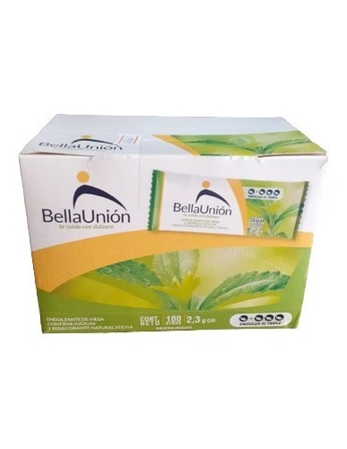 Caja De Endulzantes Bella Unión  (100 Unid)