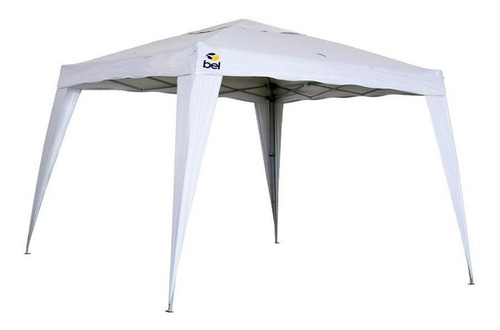 Tenda Gazebo Para Praia Camping Branca Dobrável 3x3m Belfix