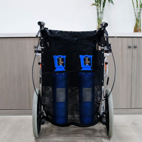 Bolsa Doble Bombonas Oxígeno, Mochila Para Silla De Ruedas