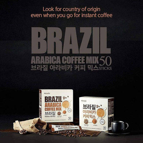 Café Soluble Coreano Mcnulty Brazil Arabica Coffe Caja 50pzs