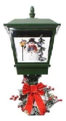 Farol Navideño Musical, Caida De Nieve 1.80 Mtrs