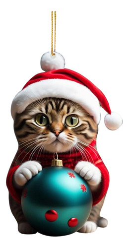 2 Adornos Navideños Para Gatos, Adorno Colgante Para Estilo