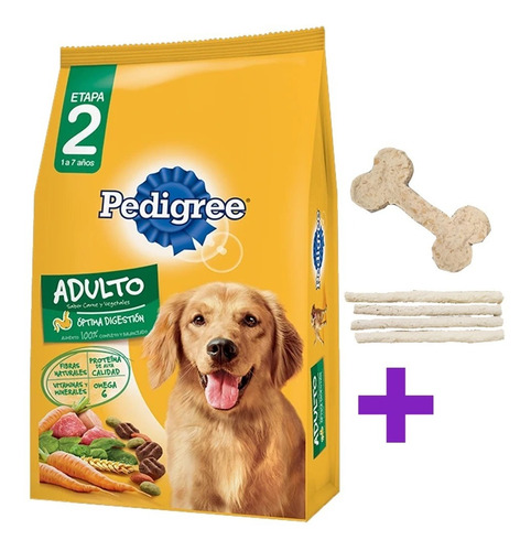 Pedigree Adulto Carne Y Vegetales 21kg Mas Regalos Y Envio