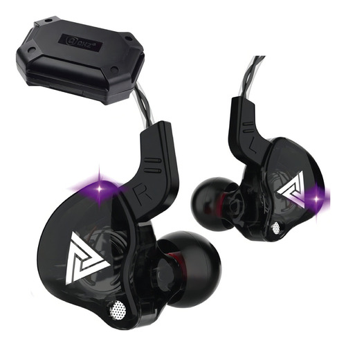 Auriculares In-ear Gamer Qkz Audio Ak6 Ak6 Negro