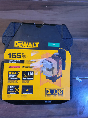 Nivel Laser De Linea Dewalt, Autonivelante, 3 Haz Rojo Dw089