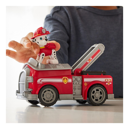 Camión De Juguete Paw Patrol Marshalls Firetruck Con Figura