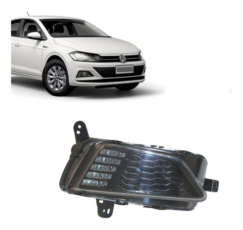 Faro Auxiliar Antiniebla Vw Polo 2017/2021  Con Rejilla C