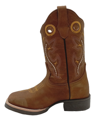 Bota Vaquera Tipo Rodeo Para Niño Richard West Dv300 (22-26)