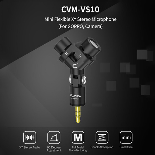 Micrófono estéreo Comica Cvm-vs10 Xy mini micrófono en forma de corazón 