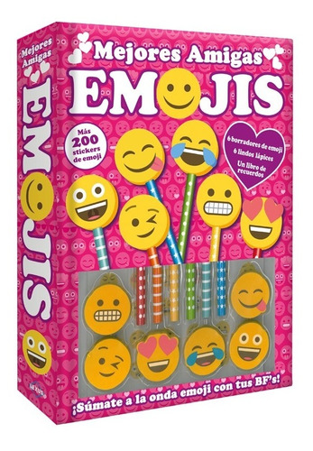 Mejores Amigas Emojis Más De 200 Stickers + Libro / Lexus