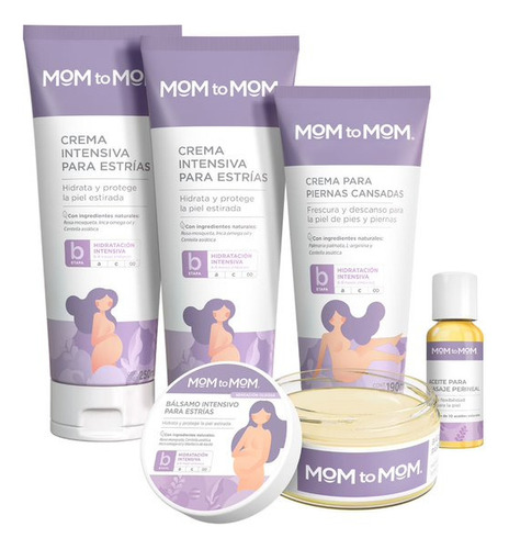 Mom To Mom Kit Etapa B Hidratacion Intensiva Contra Estrías