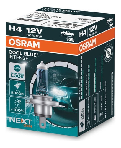 Osram H4 Cool Blue Intense Next Generation 5000k 64193cbn C