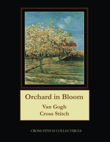 Orchard In Blossom, 1888 Van Gogh Cross Stitch Pattern