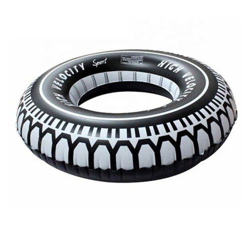 Salvavida Inflable En Forma De Llanta - Flotador Negro