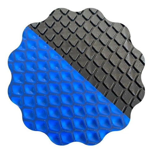 Capa Térmica Piscina 8x5 500 Micras - Proteção Uv Black/blue