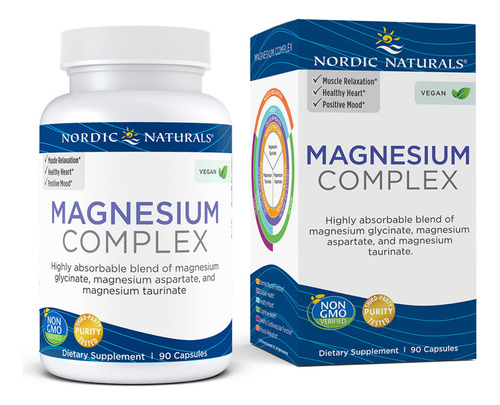 Nordic Naturals Complejo De Magnesio - 90 Cpsulas - 225 Mg D