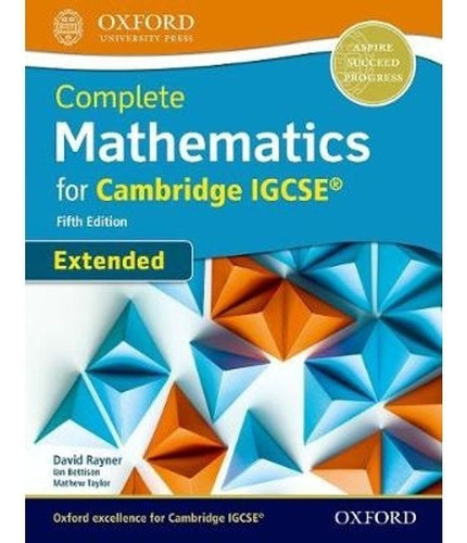 Complete Mathematics For Cambridge Igcse Extended - 5th Ed